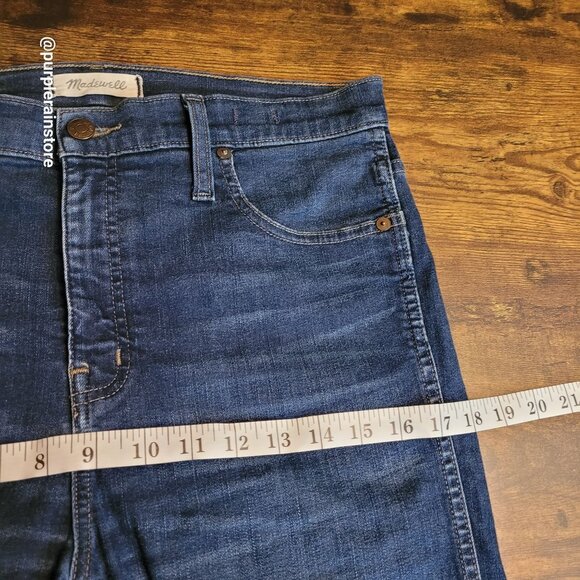 Madewell Jeans Size 32 Skinny 10" High Riser Tummy Control Hayes Wash F4684 - Picture 8 of 12
